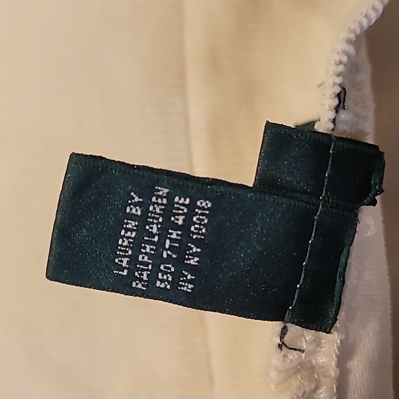 Lauren Ralph Lauren White Corduroy Jacket Leather Toggle & Zip Closure - Picture 14 of 16